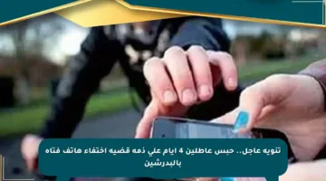 تنويه عاجل.. حبس عاطلين 4 أيام على ذمة قضية اختفاء هاتف فتاة بالبدرشين